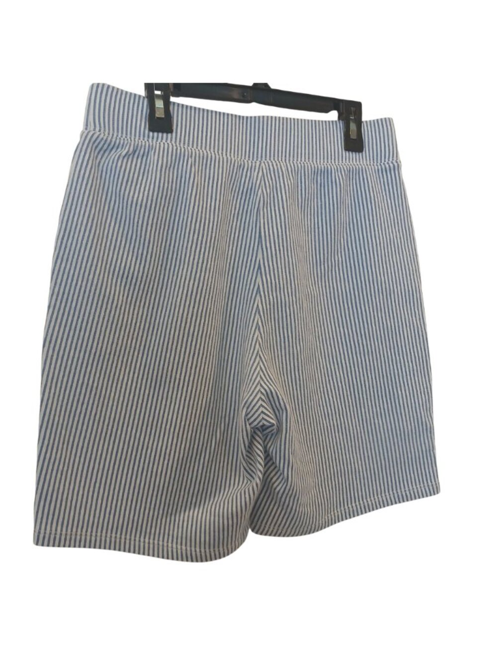 Denim & Co Womens XS Shorts Blue & White Elastic Waist Pockets Casual #I-1 - Picture 7 of 9